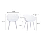 Piazza Outdoor Chair White - Set Of Two