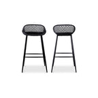 Piazza Outdoor Barstool Black - Set Of Two