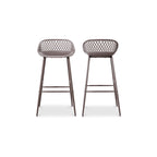 Piazza Outdoor Barstool Grey - Set Of Two