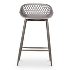 Piazza Outdoor Counter Stool Grey - Set Of Two