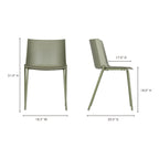 Silla Outdoor Dining Chair Sage Green - Set Of Two