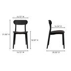 Kent Outdoor Dining Chair Black - Set Of Two