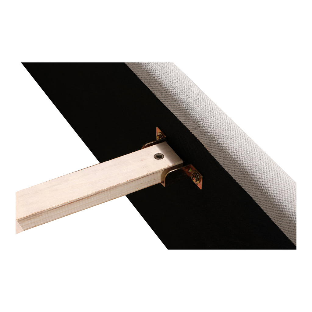 Luzon Queen Bed Light Grey