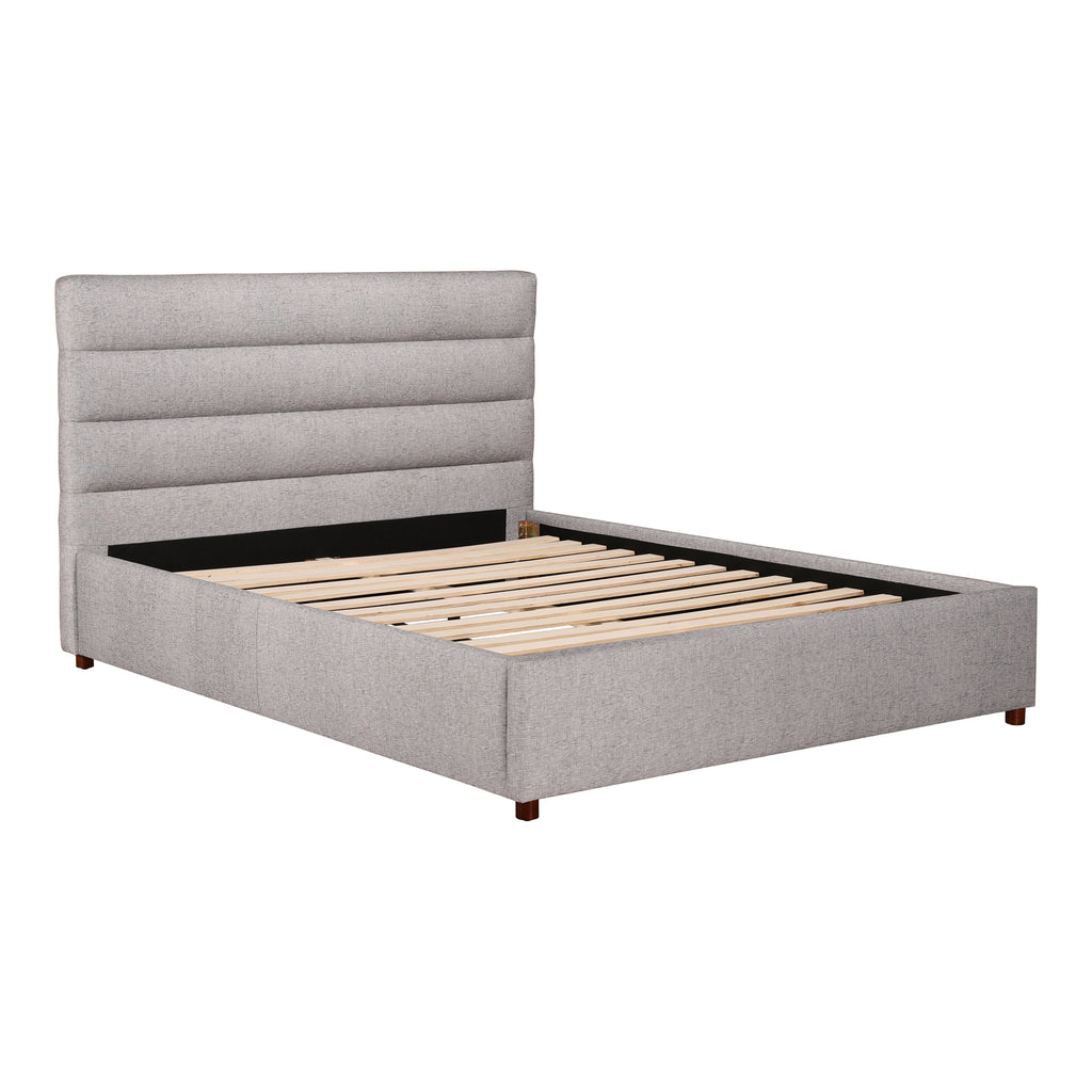 Takio Queen Bed Light Grey