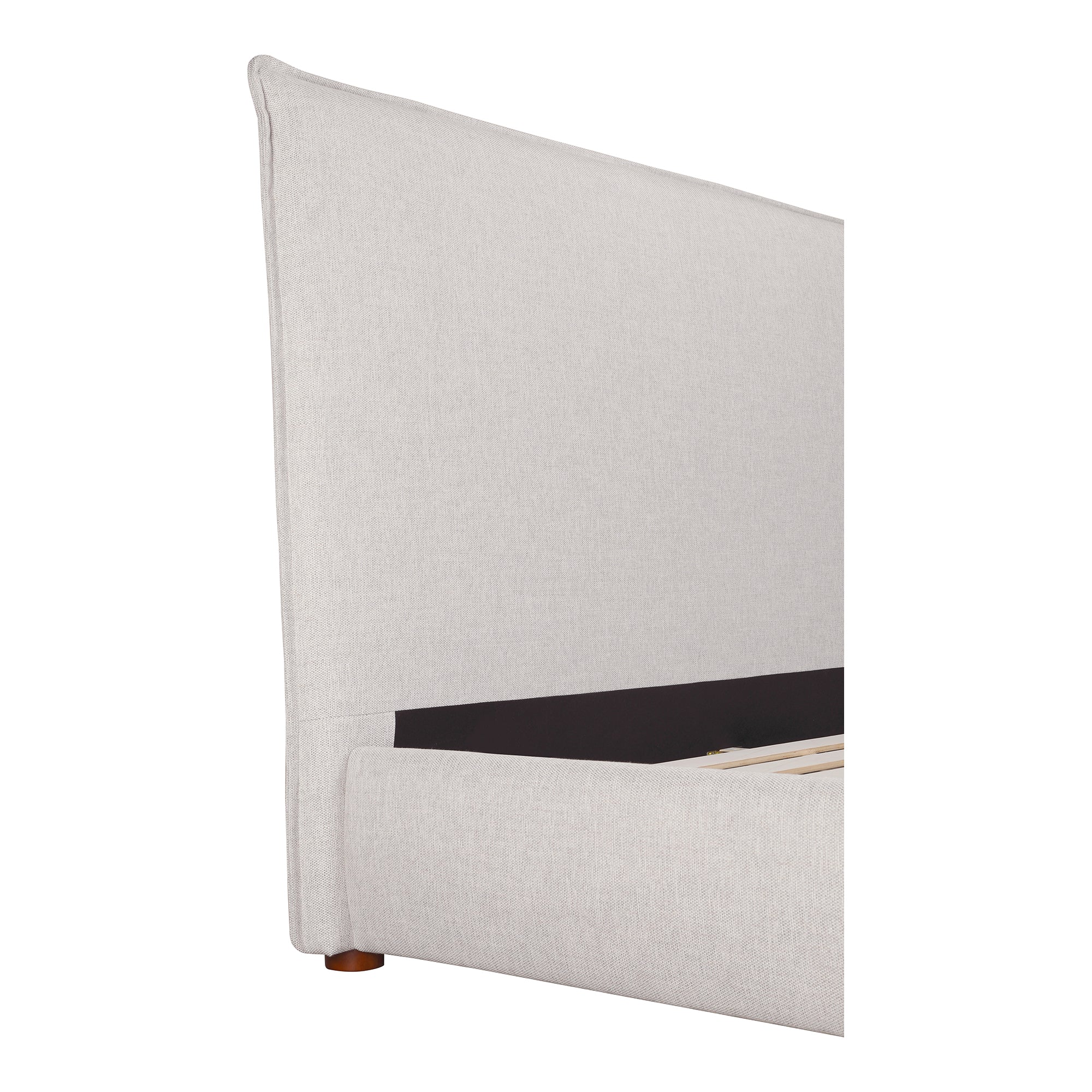 Luzon King Bed Tall Headboard Light Grey