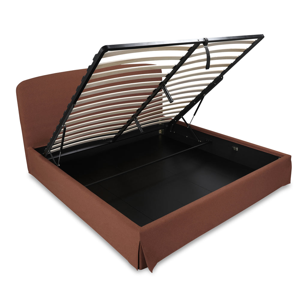 Joan Queen Storage Bed Rust