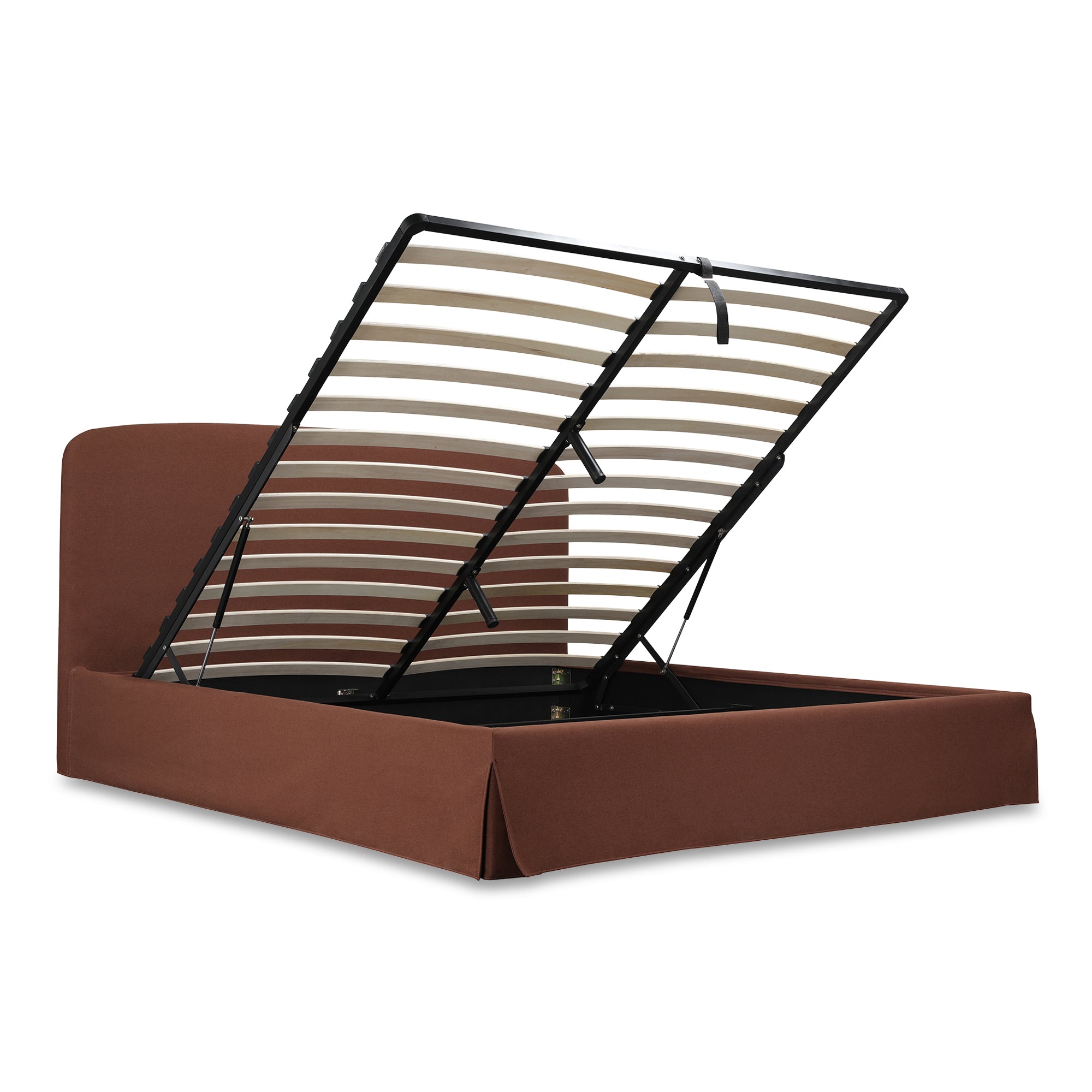 Joan Queen Storage Bed Rust