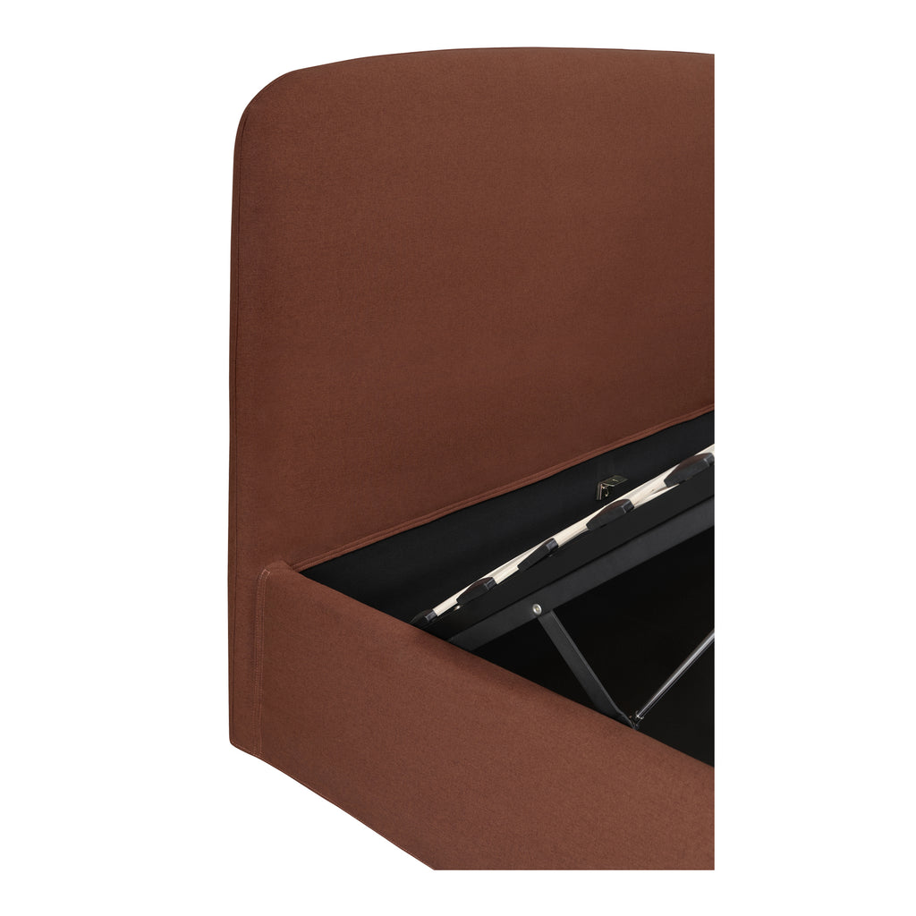 Joan King Storage Bed Rust