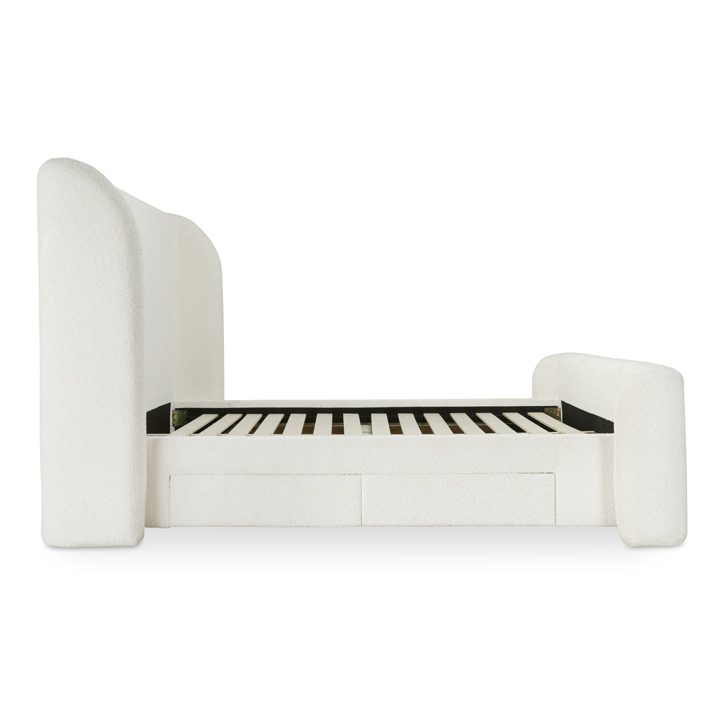 Sophia Queen Storage Bed Cream