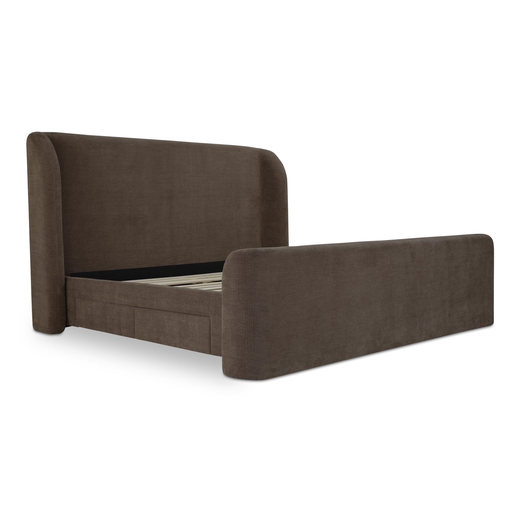 Sophia King Storage Bed Brown