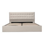 Sebastion King Storage Bed Cream