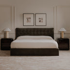 Sebastion King Storage Bed Green