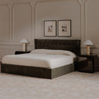 Sebastion King Storage Bed Green