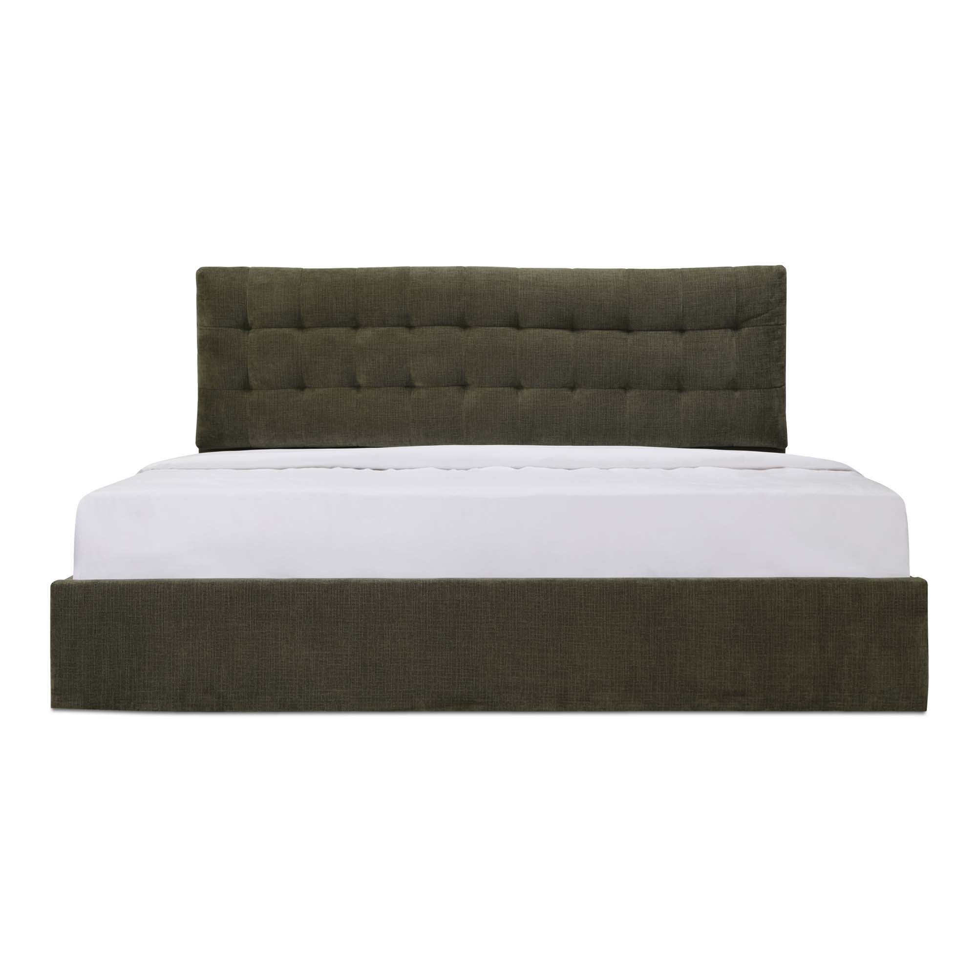 Sebastion King Storage Bed Green