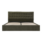 Sebastion King Storage Bed Green