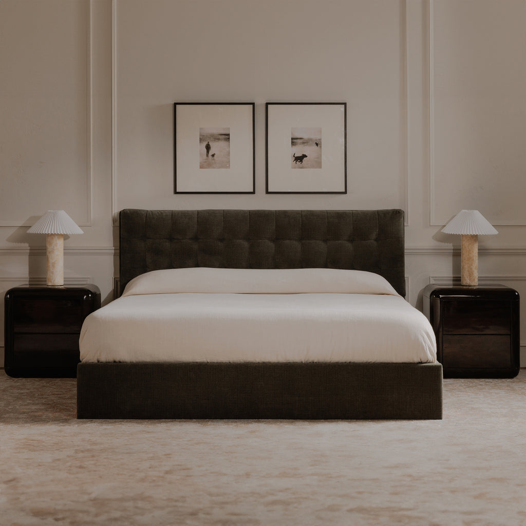 Sebastion Queen Storage Bed Green