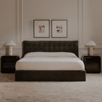 Sebastion Queen Storage Bed Green