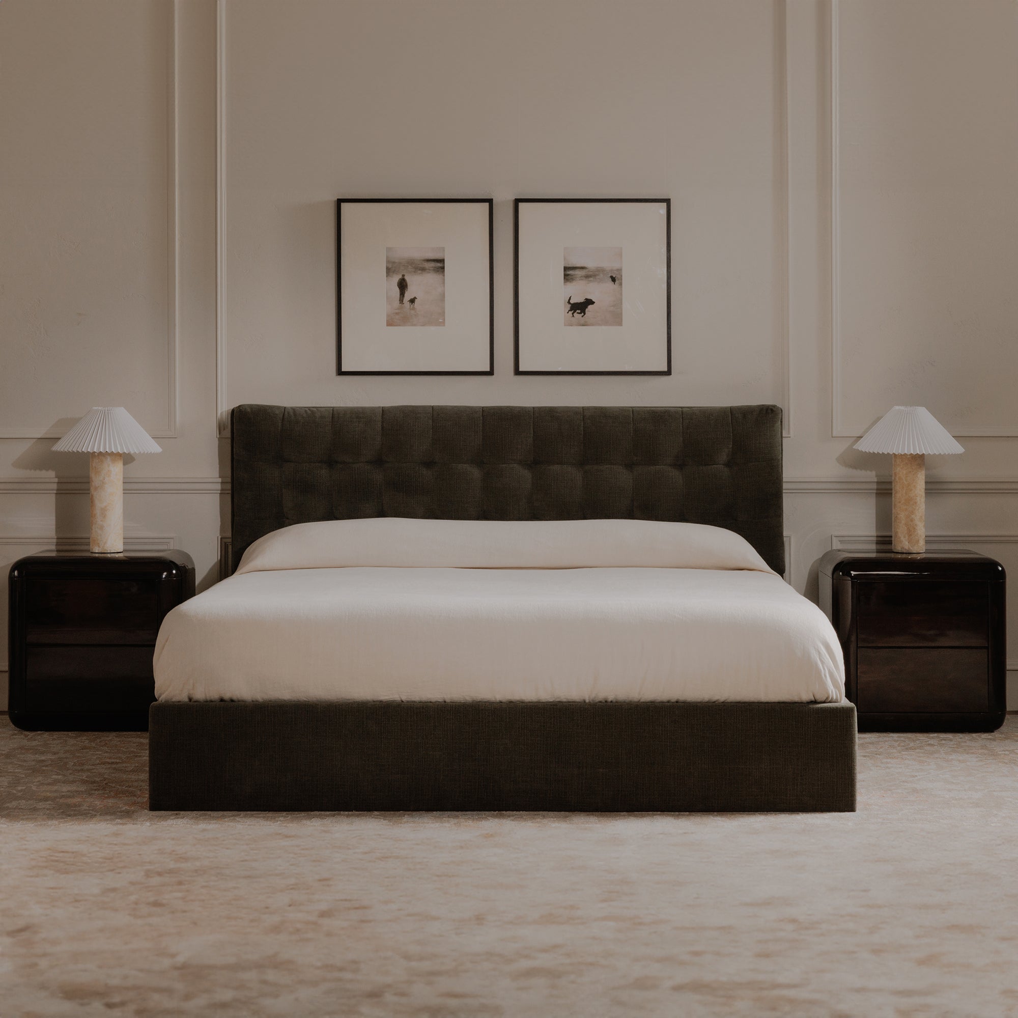 Sebastion Queen Storage Bed Green