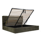 Sebastion Queen Storage Bed Green