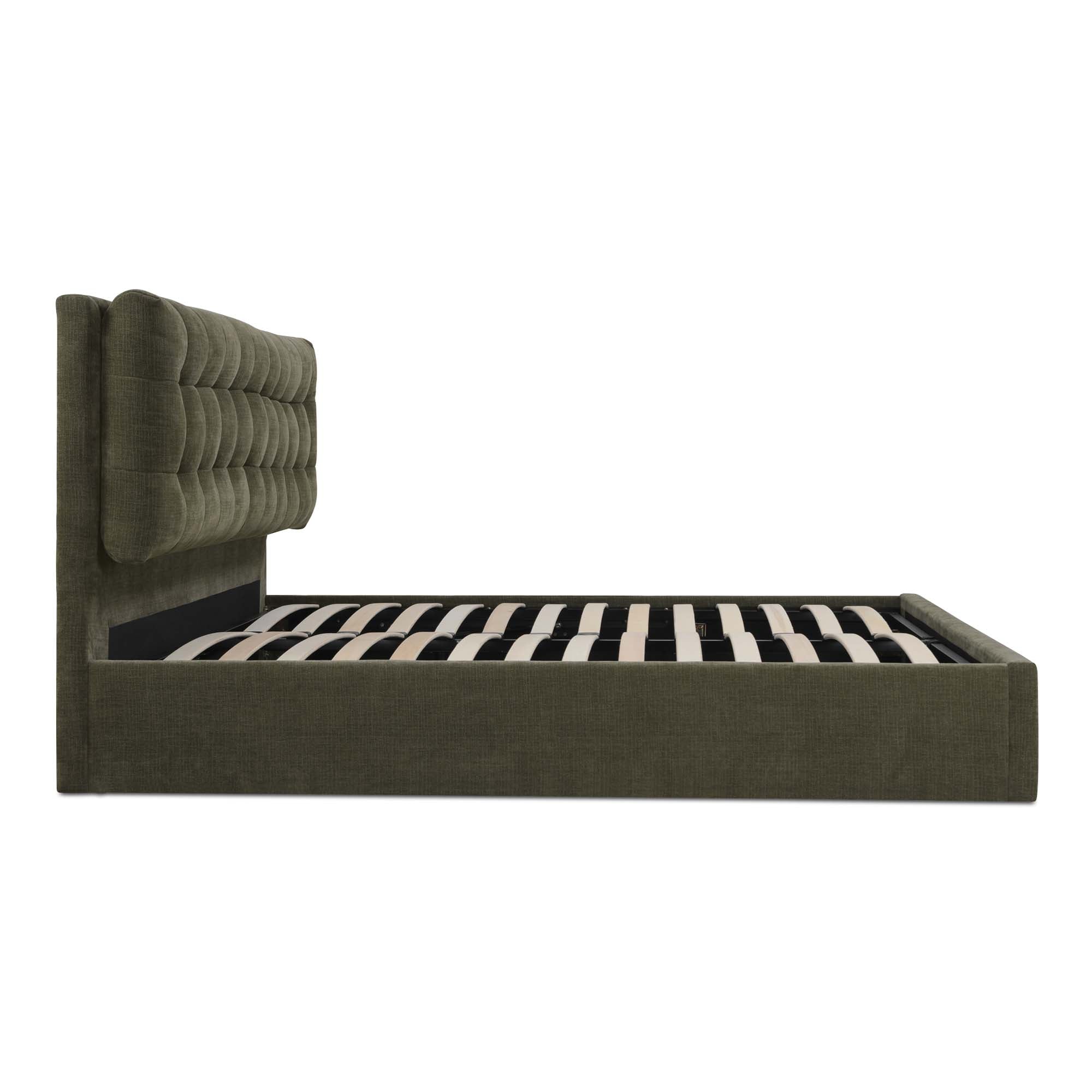 Sebastion Queen Storage Bed Green