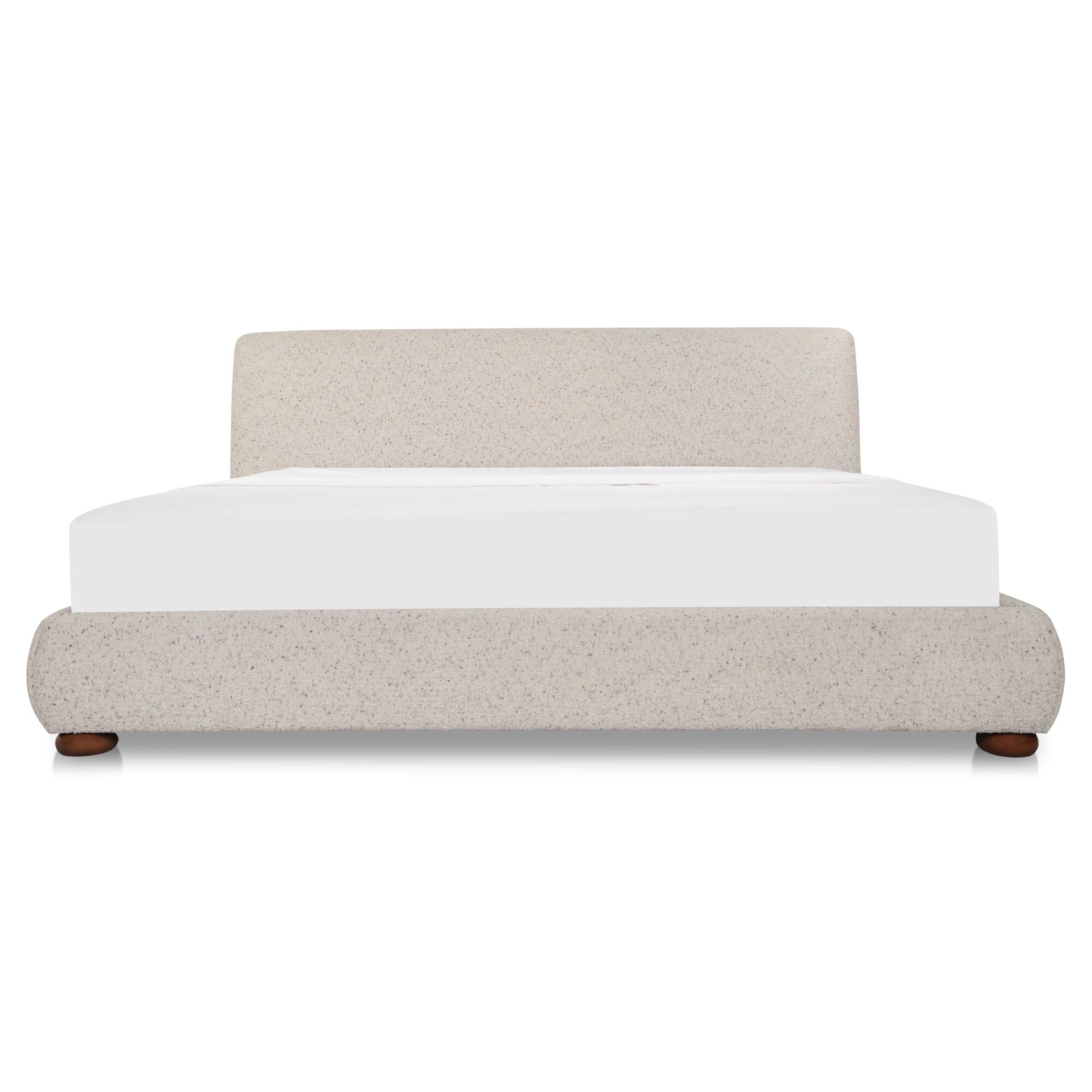Beau King Storage Bed Speckled Light Grey