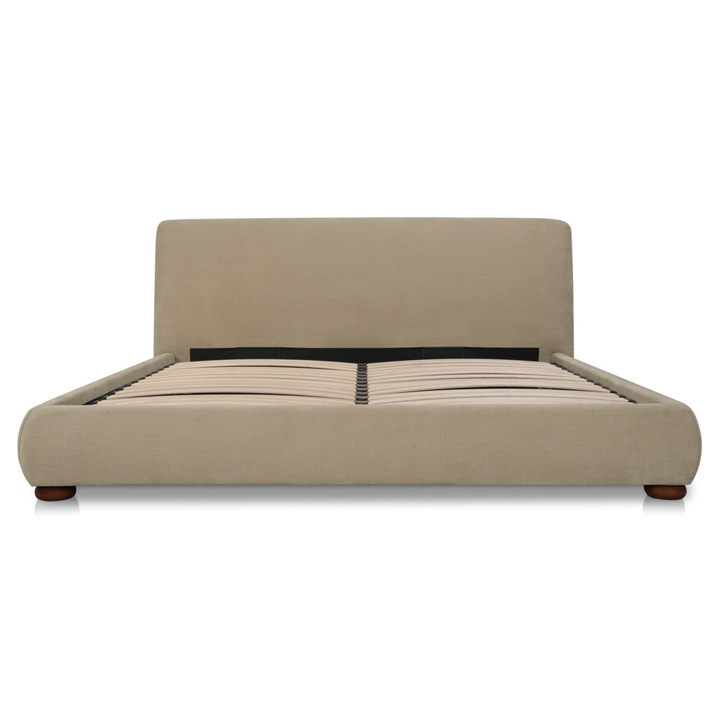 Beau King Storage Bed Warm Beige
