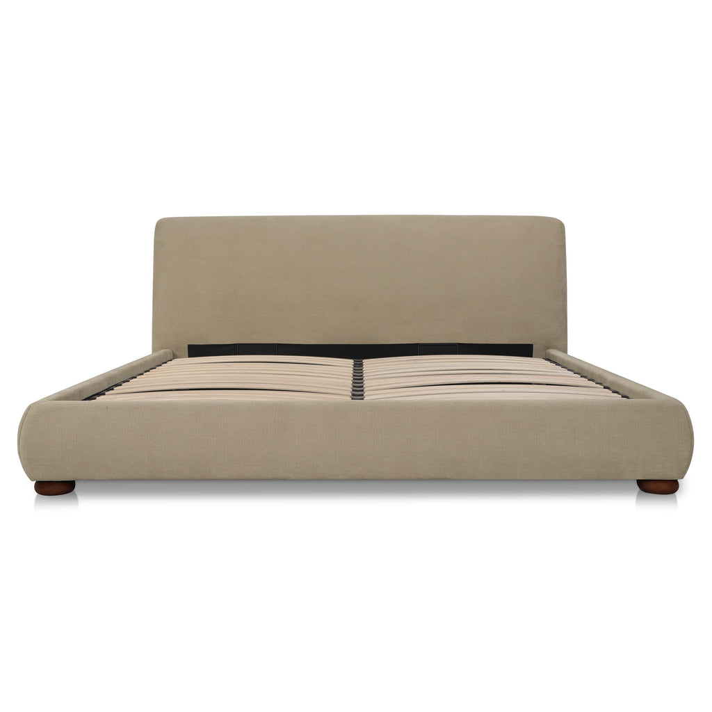 Beau Queen Storage Bed Warm Beige