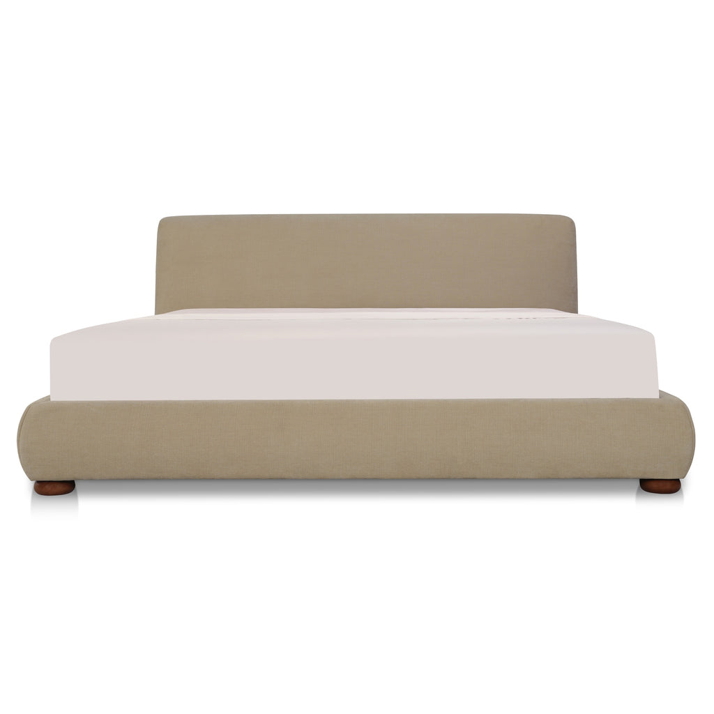 Beau Queen Storage Bed Warm Beige