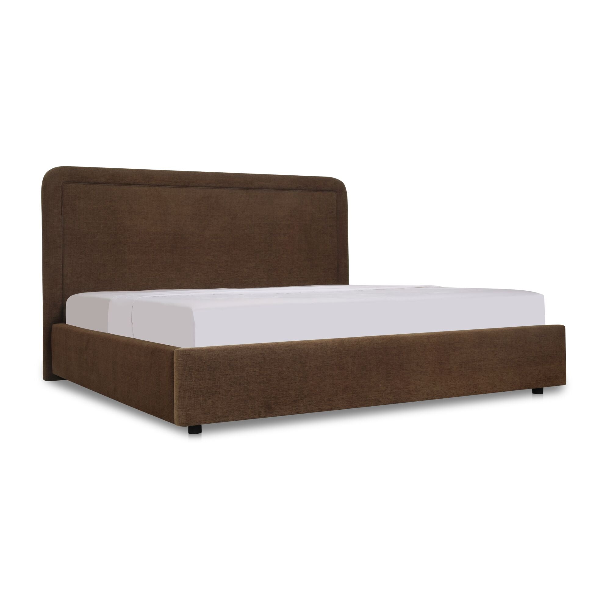 Simon Queen Storage Bed Brown