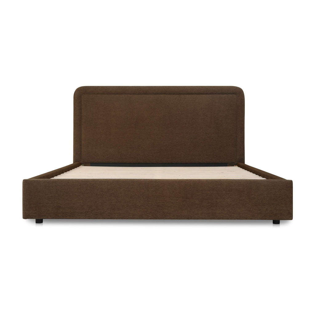 Simon Queen Storage Bed Brown