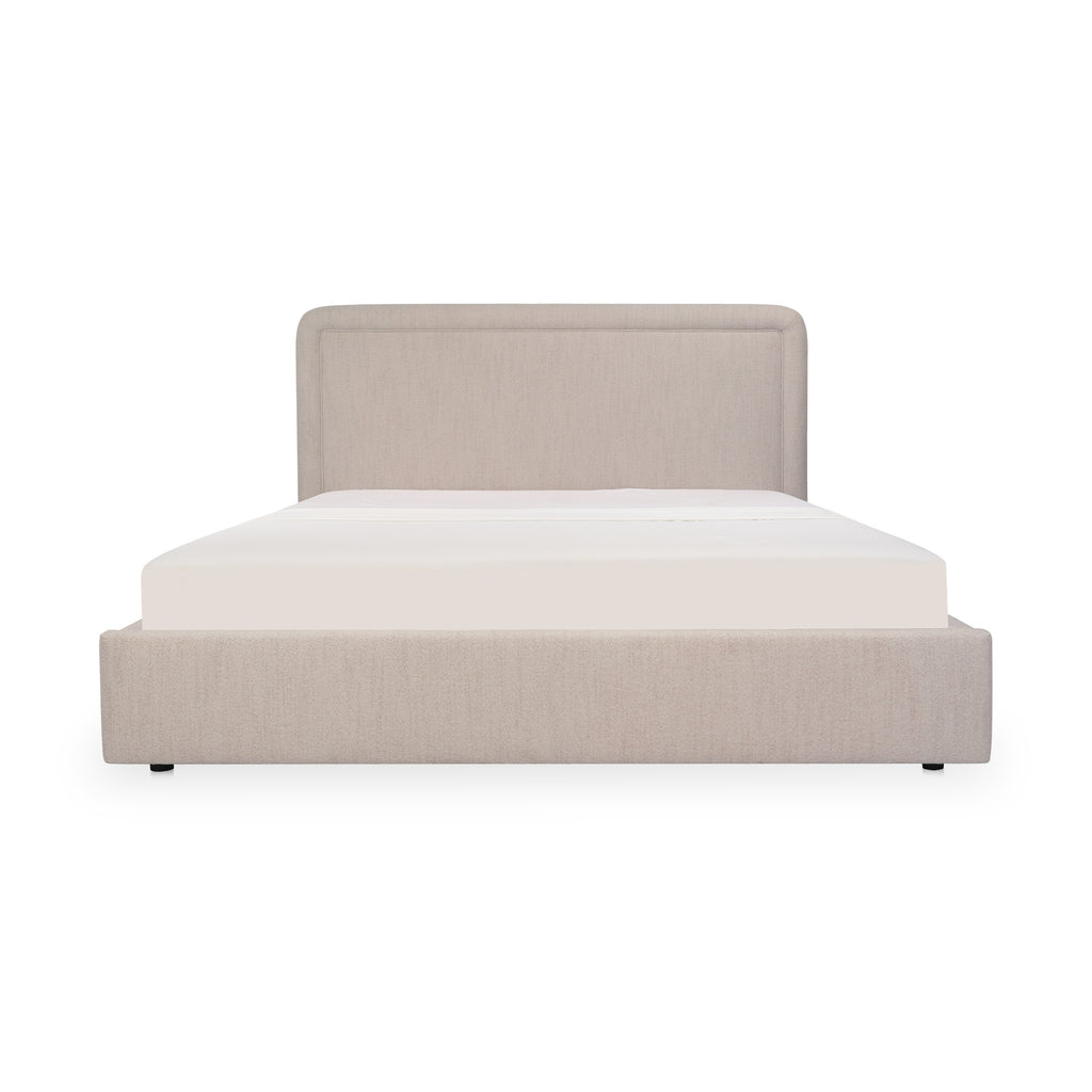 Simon King Storage Bed Flecked Beige