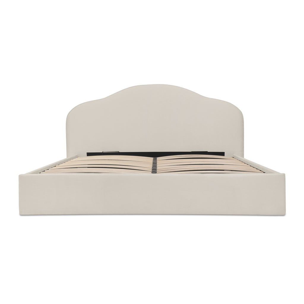 Maggie Queen Storage Bed Cream