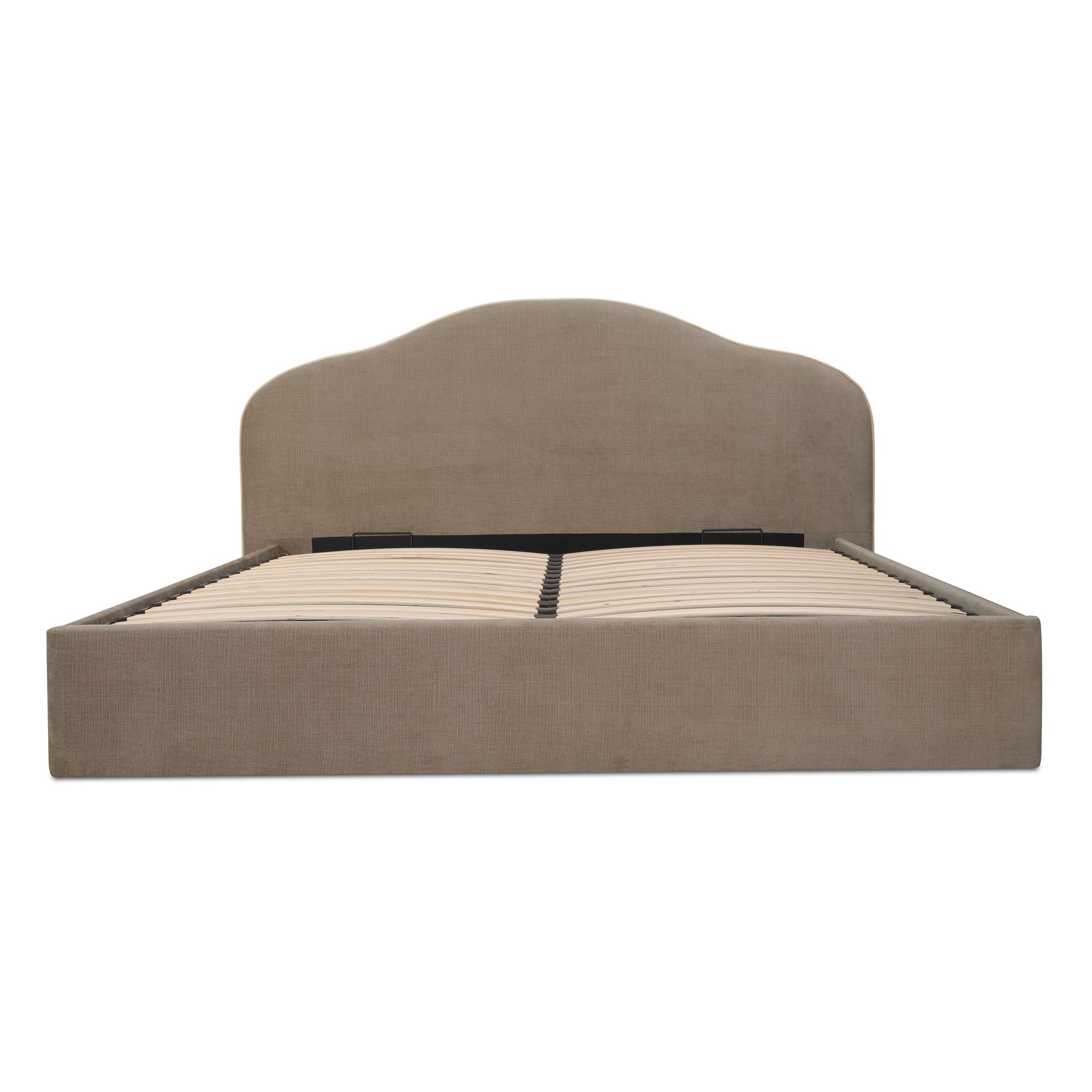 Maggie Queen Storage Bed Taupe