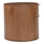 Theo Two Drawer Nightstand Brown