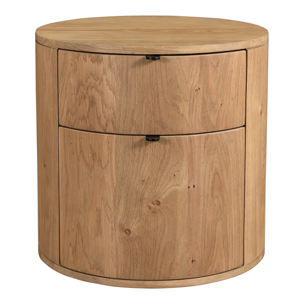 Theo Two Drawer Nightstand Natural