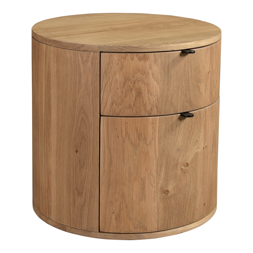 Theo Two Drawer Nightstand Natural