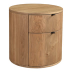 Theo Two Drawer Nightstand Natural