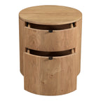 Theo Two Drawer Nightstand Natural