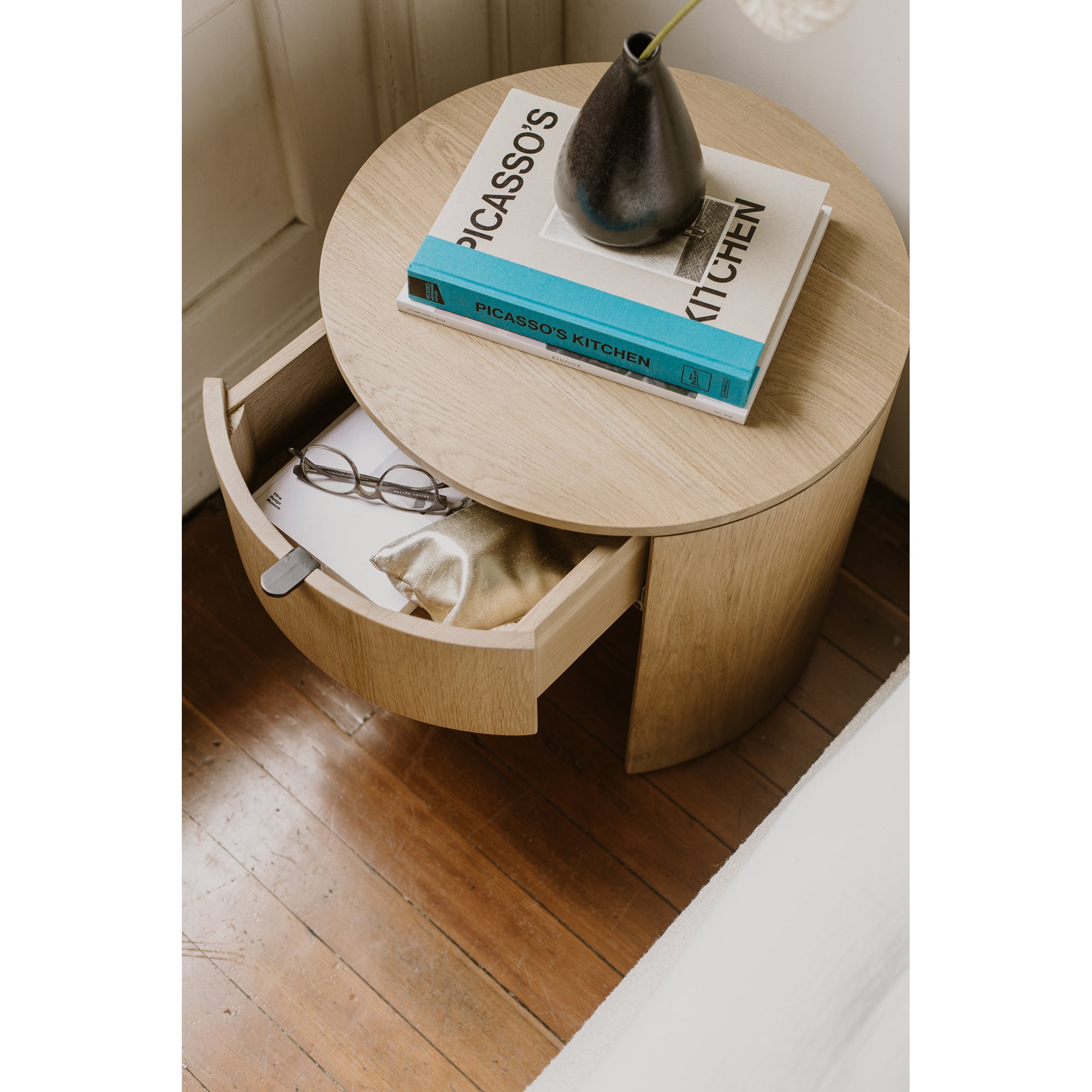 Theo One Drawer Nightstand Natural