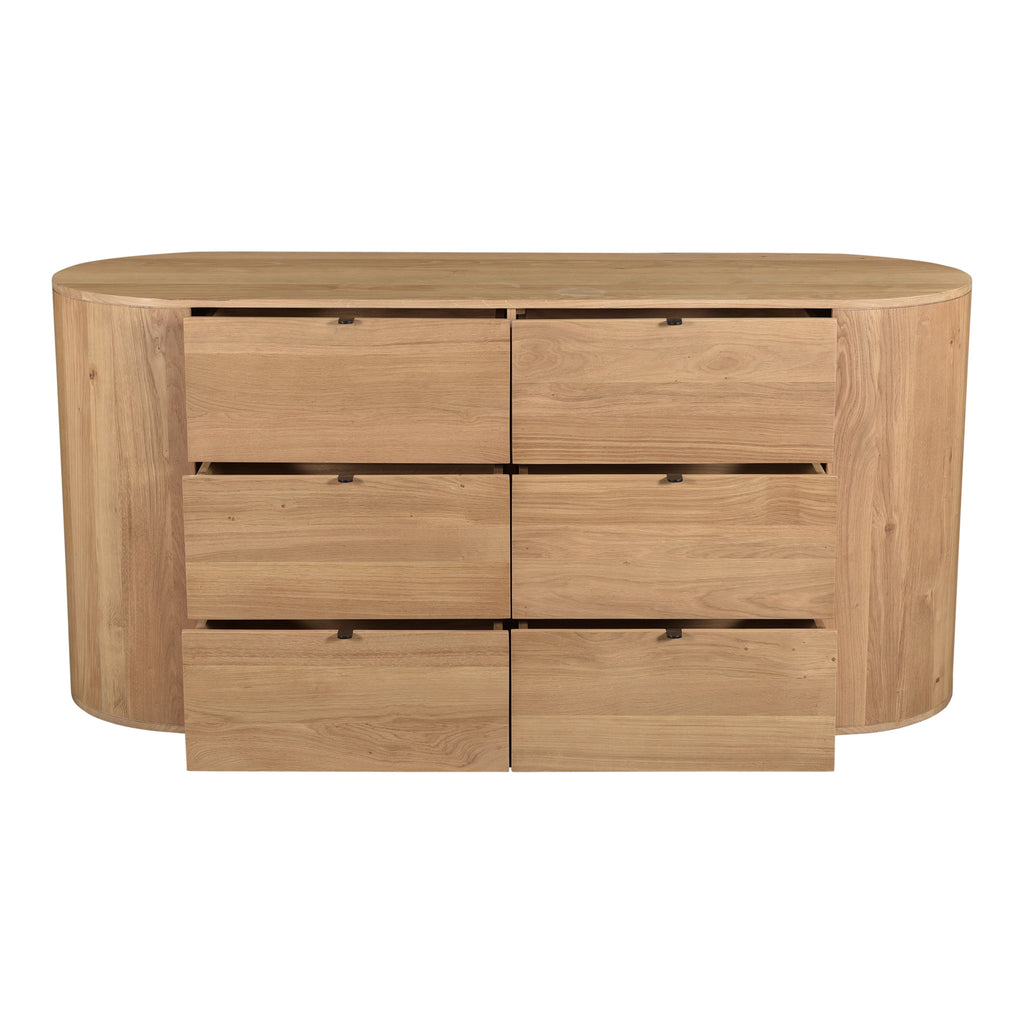 Theo 6 Drawer Dresser Natural