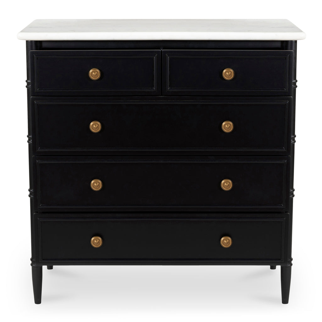 Eleanor 5 Drawer Chest Black