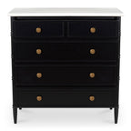 Eleanor 5 Drawer Chest Black