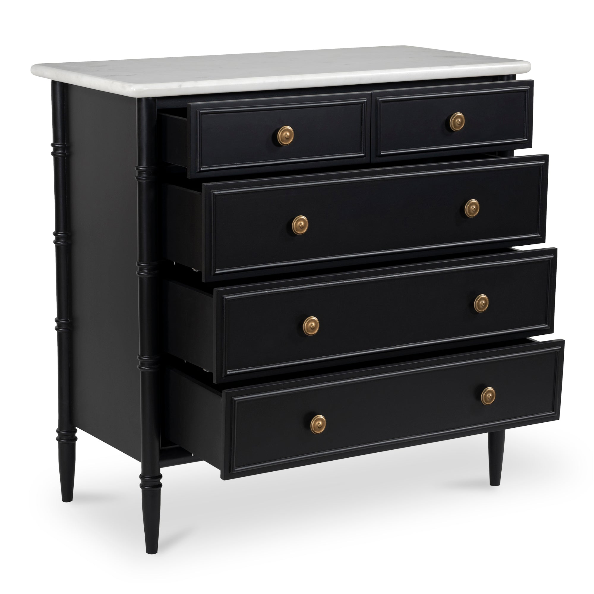 Eleanor 5 Drawer Chest Black
