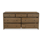 Riley 7 Drawer Dresser Oak