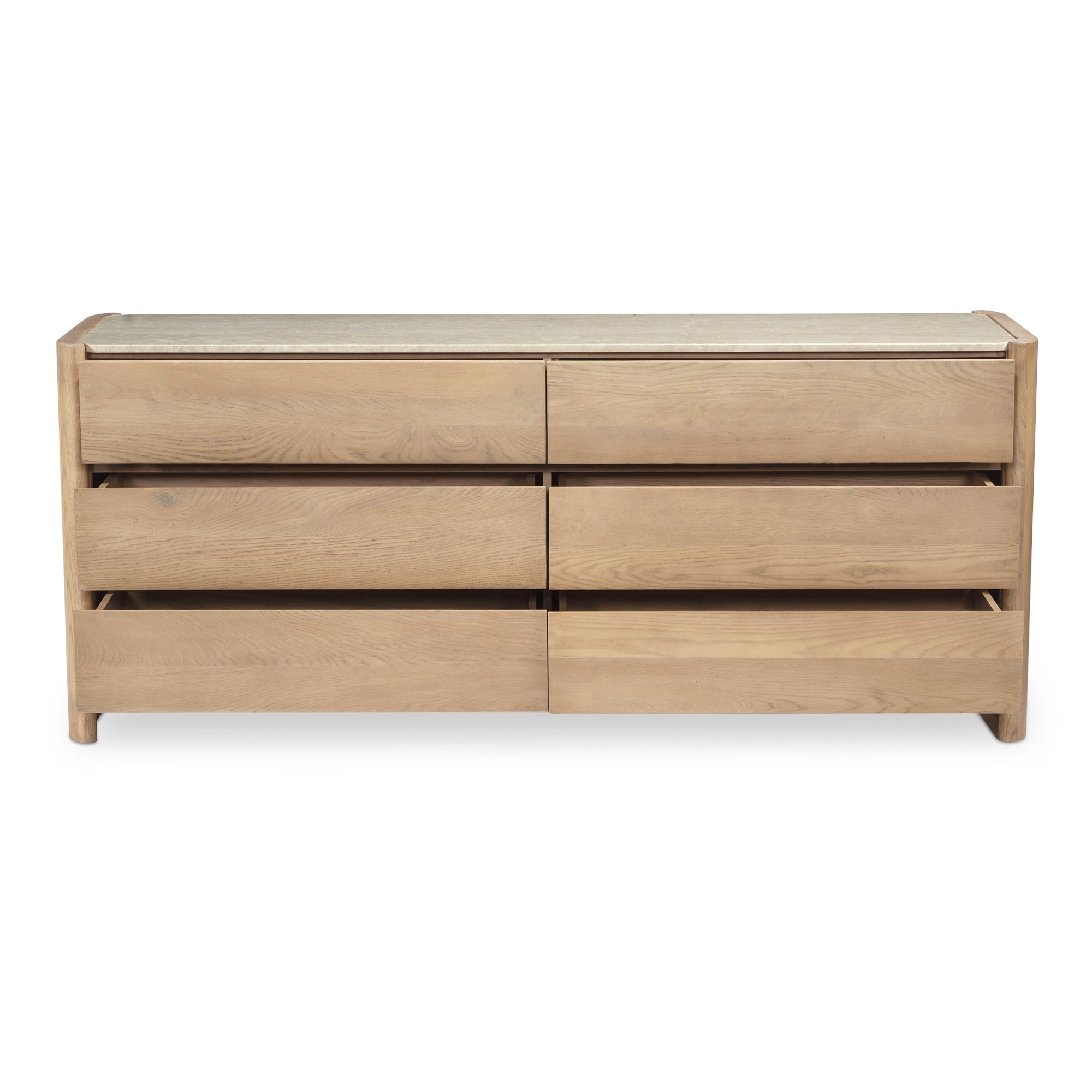 Lane 6 Drawer Dresser Natural