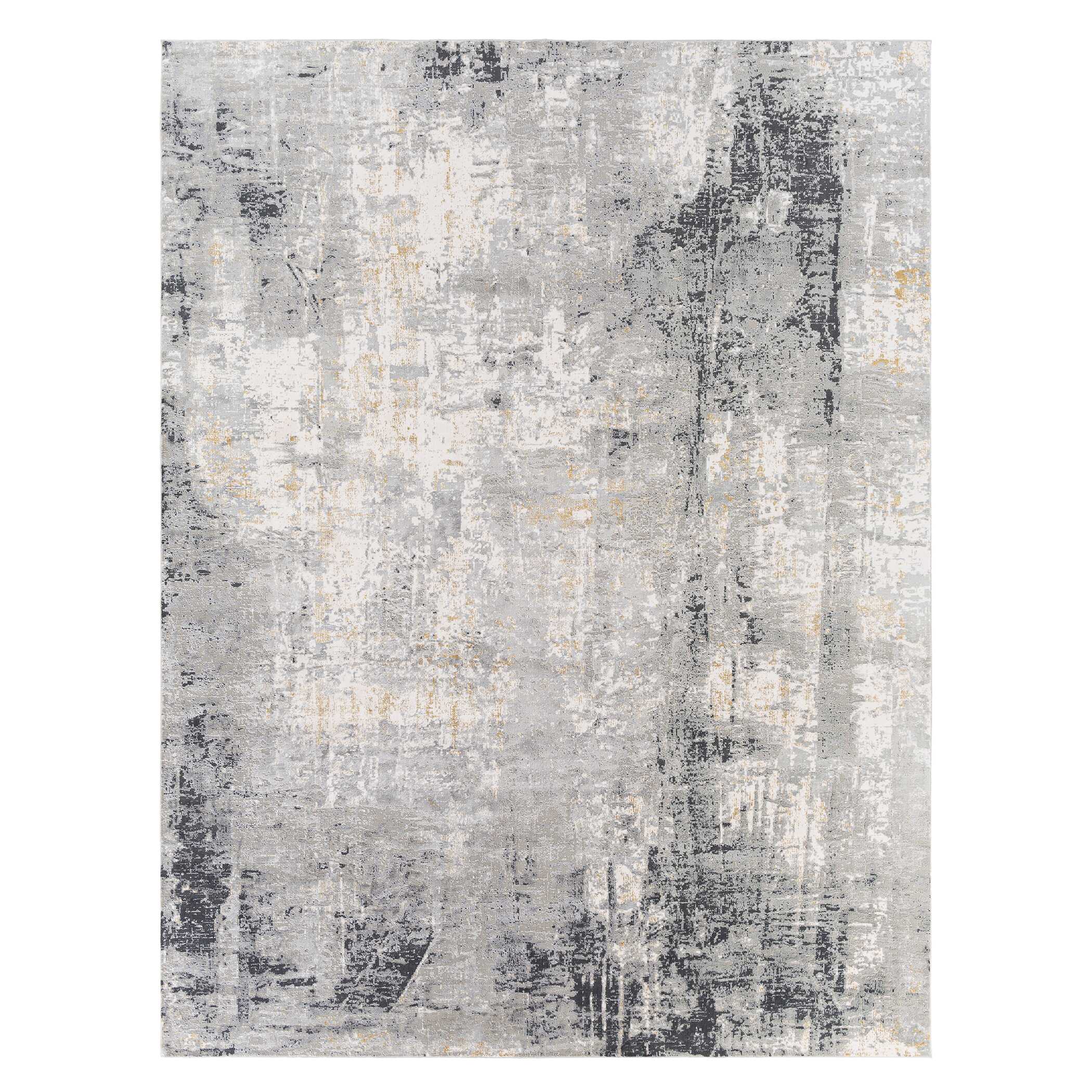 Paoli Gray Abstract 8 X 10 Rug