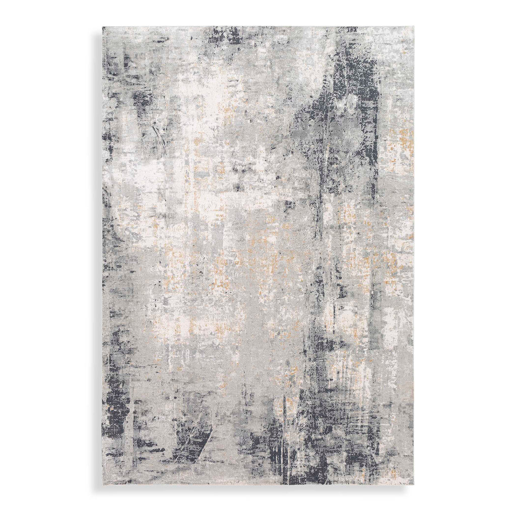 Paoli Gray Abstract 8 X 10 Rug