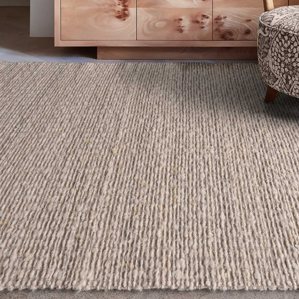 Lovelle Ivory Soft Wool 6 X 9 Rug
