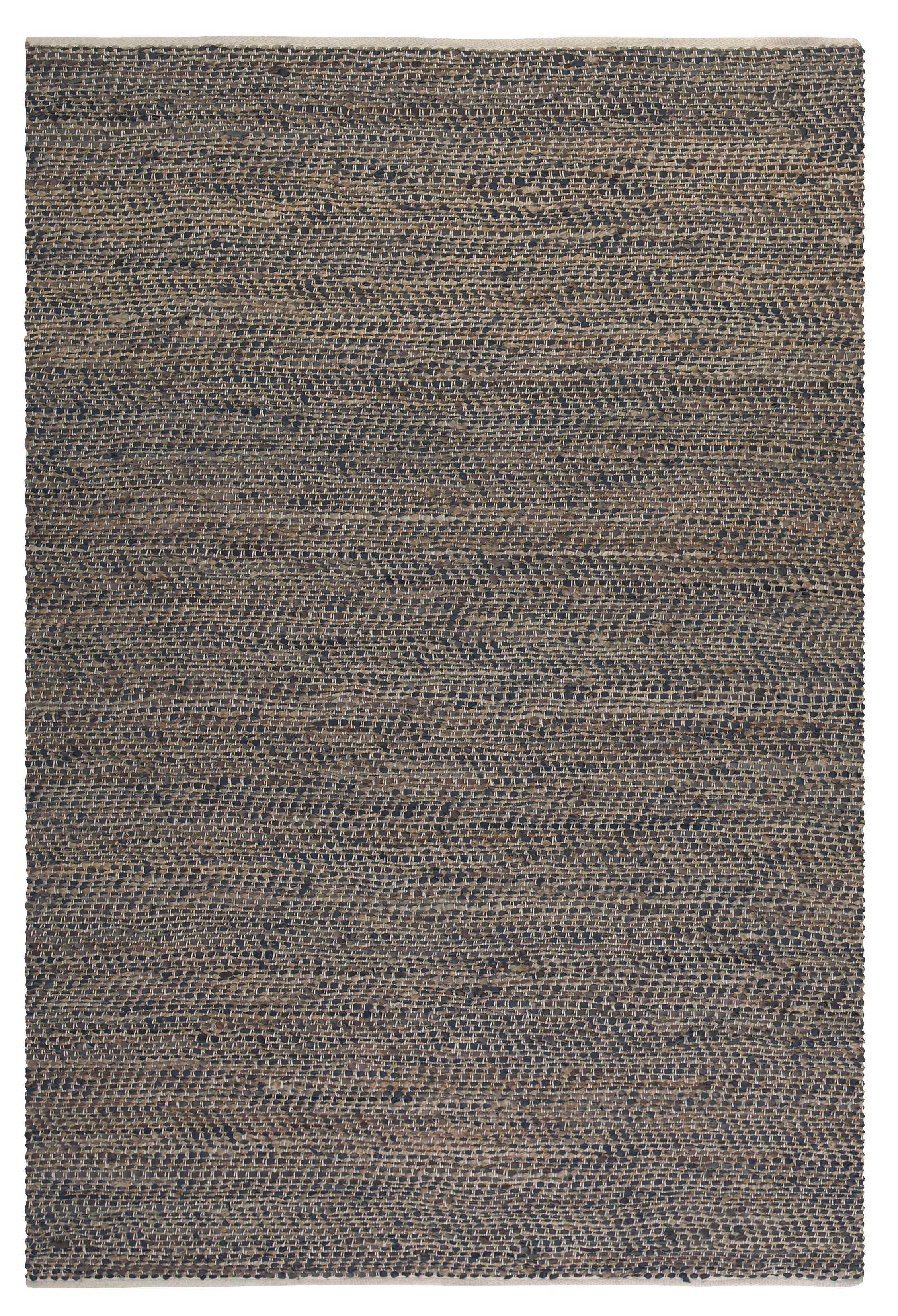 Tobais 8 X 10 Rescued Leather & Hemp Rug