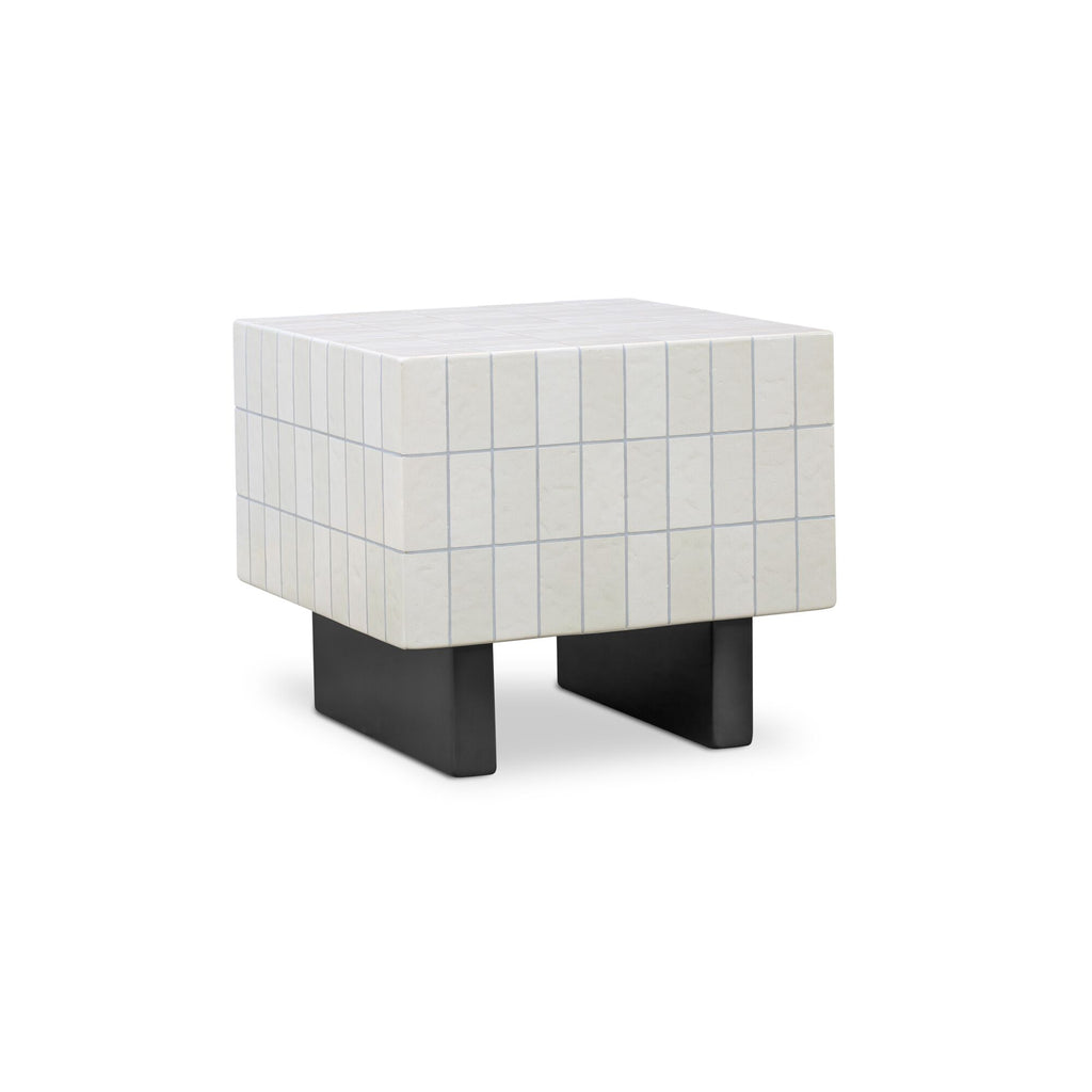 Farren Outdoor Side Table Cream